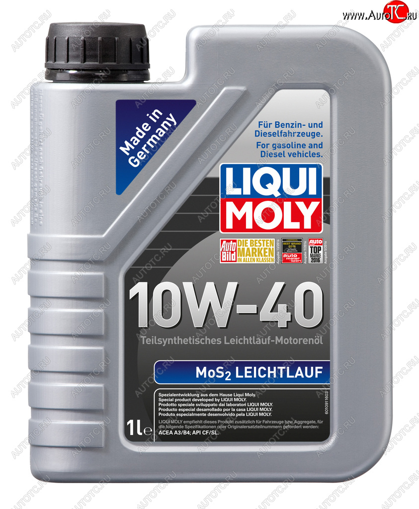 1 899 р. Масло моторное MoS2 LEICHTLAUF 10W40 псинт.1л LIQUI MOLY LIQUI MOLY 1930  с доставкой в г. Воронеж