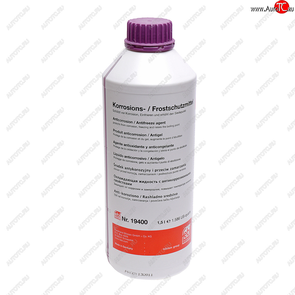 999 р. Антифриз фиолетовый концентрат 1.5л G012+ Plus FEBI FEBI 19400  с доставкой в г. Воронеж