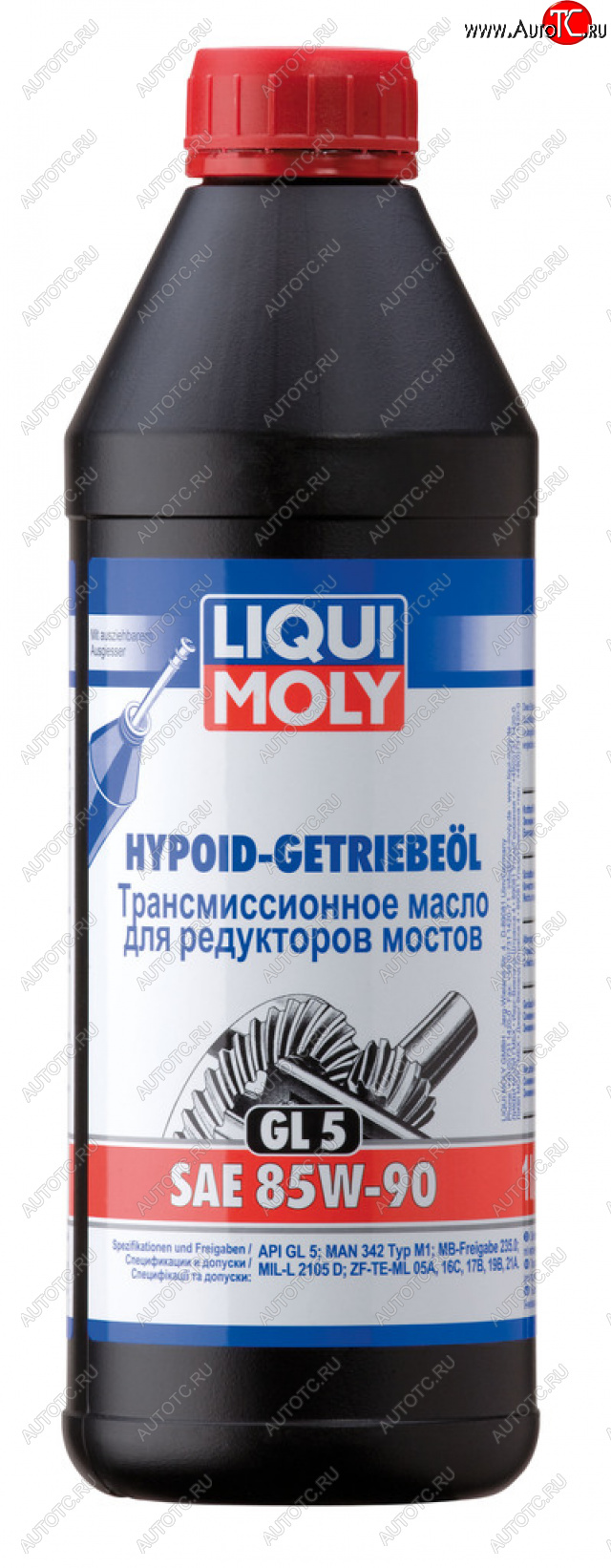1 439 р. Масло трансмиссионное HYPOID-GETRIEBEOIL 85W90 GL-5 1л LIQUI MOLY LIQUI MOLY 1956 LIQUI MOLY 1956  с доставкой в г. Воронеж