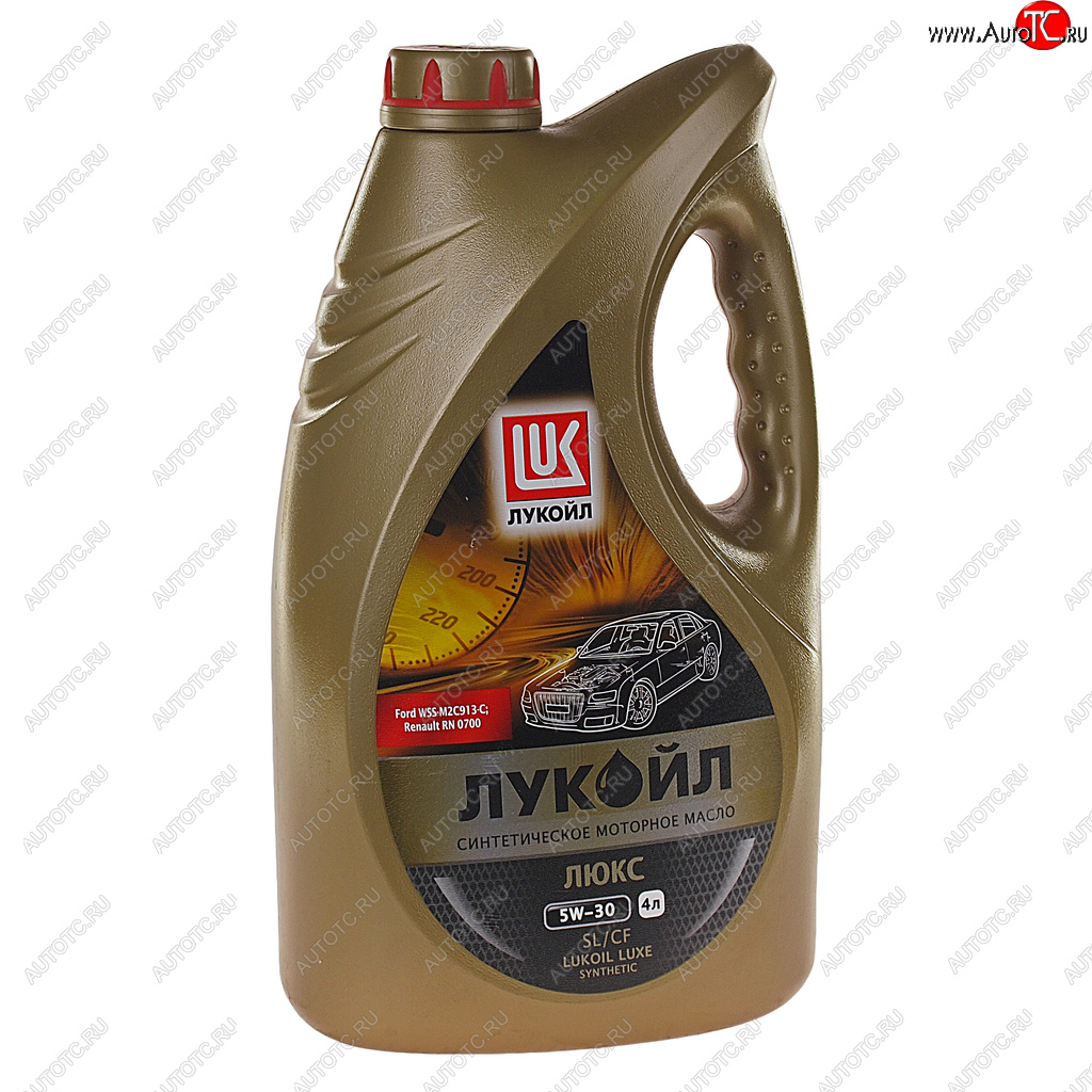 2 449 р. Масло моторное ЛЮКС A5B5A1B1SLCF 5W30 синт.4л ЛУКОЙЛ LUKOIL 196256  с доставкой в г. Воронеж