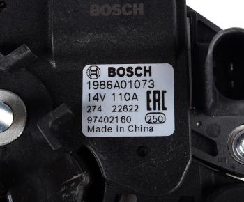 27 649 р. Генератор VW Polo (10-) SKODA Rapid (12-) BOSCH BOSCH 1986a01073  с доставкой в г. Воронеж. Увеличить фотографию 5