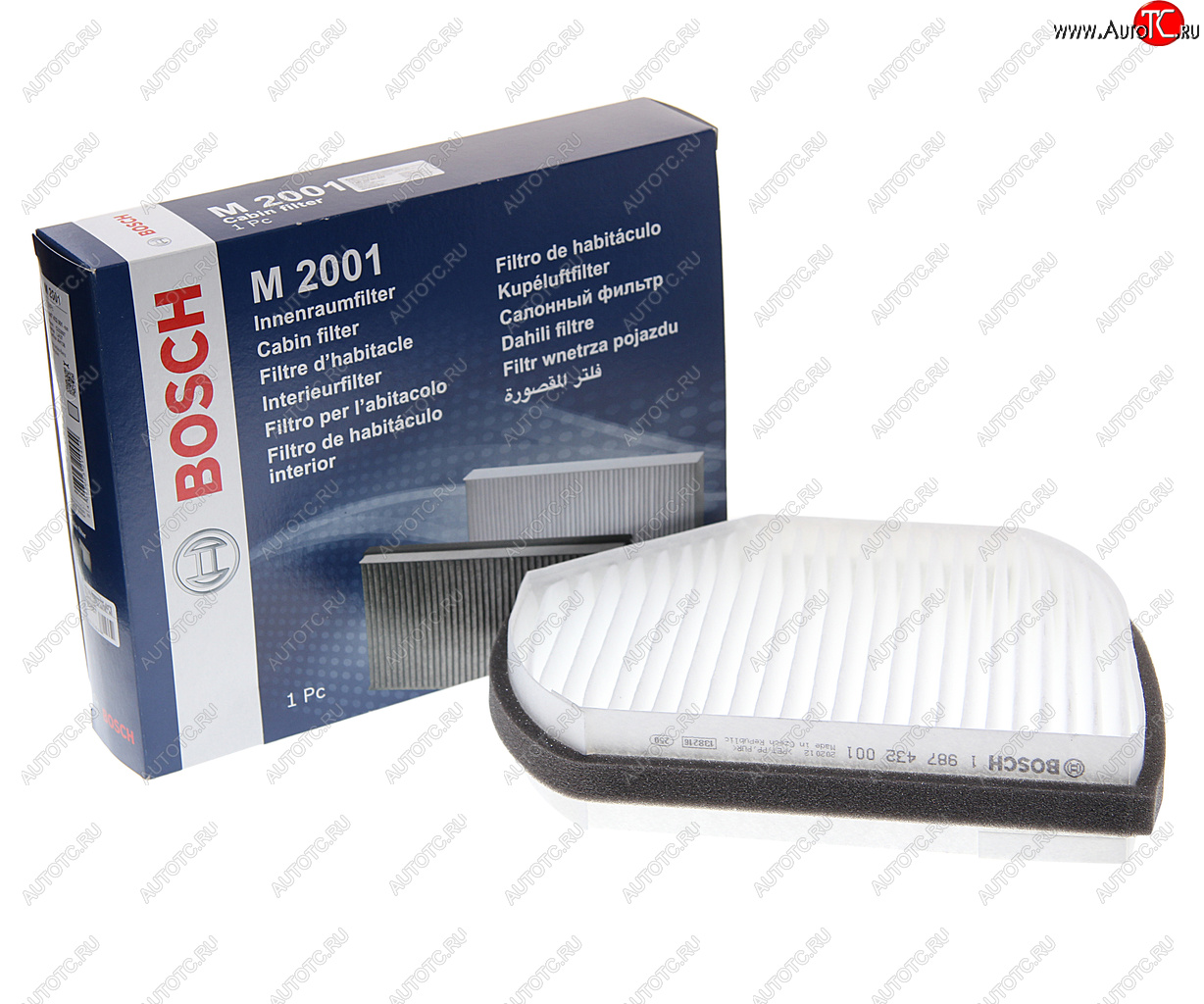 1 099 р. Фильтр воздушный салона MERCEDES C (W202,S202),E (W210,S210) BOSCH BOSCH 1987432001 BOSCH 1987432001  с доставкой в г. Воронеж