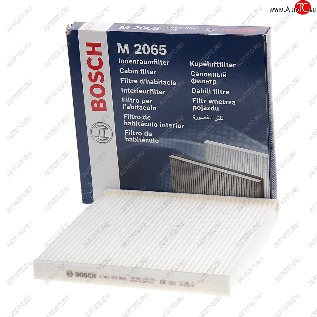 929 р. Фильтр воздушный салона PEUGEOT Boxer CITROEN Jumper (06-) FIAT Ducato BOSCH BOSCH 1987432065 BOSCH 1987432065  с доставкой в г. Воронеж