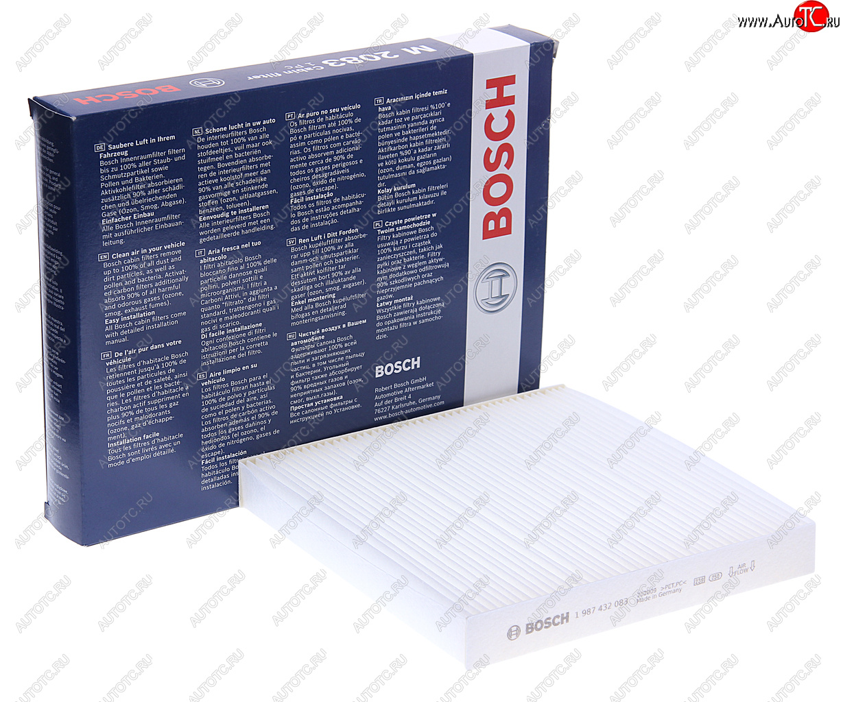 499 р. Фильтр воздушный салона PEUGEOT Partner (96-) CITROEN Berlingo (96-) BOSCH BOSCH 1987432083  с доставкой в г. Воронеж