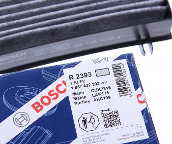 1 089 р. Фильтр воздушный салона RENAULT Megane угольный BOSCH BOSCH 1987432393 BOSCH 1987432393  с доставкой в г. Воронеж. Увеличить фотографию 3