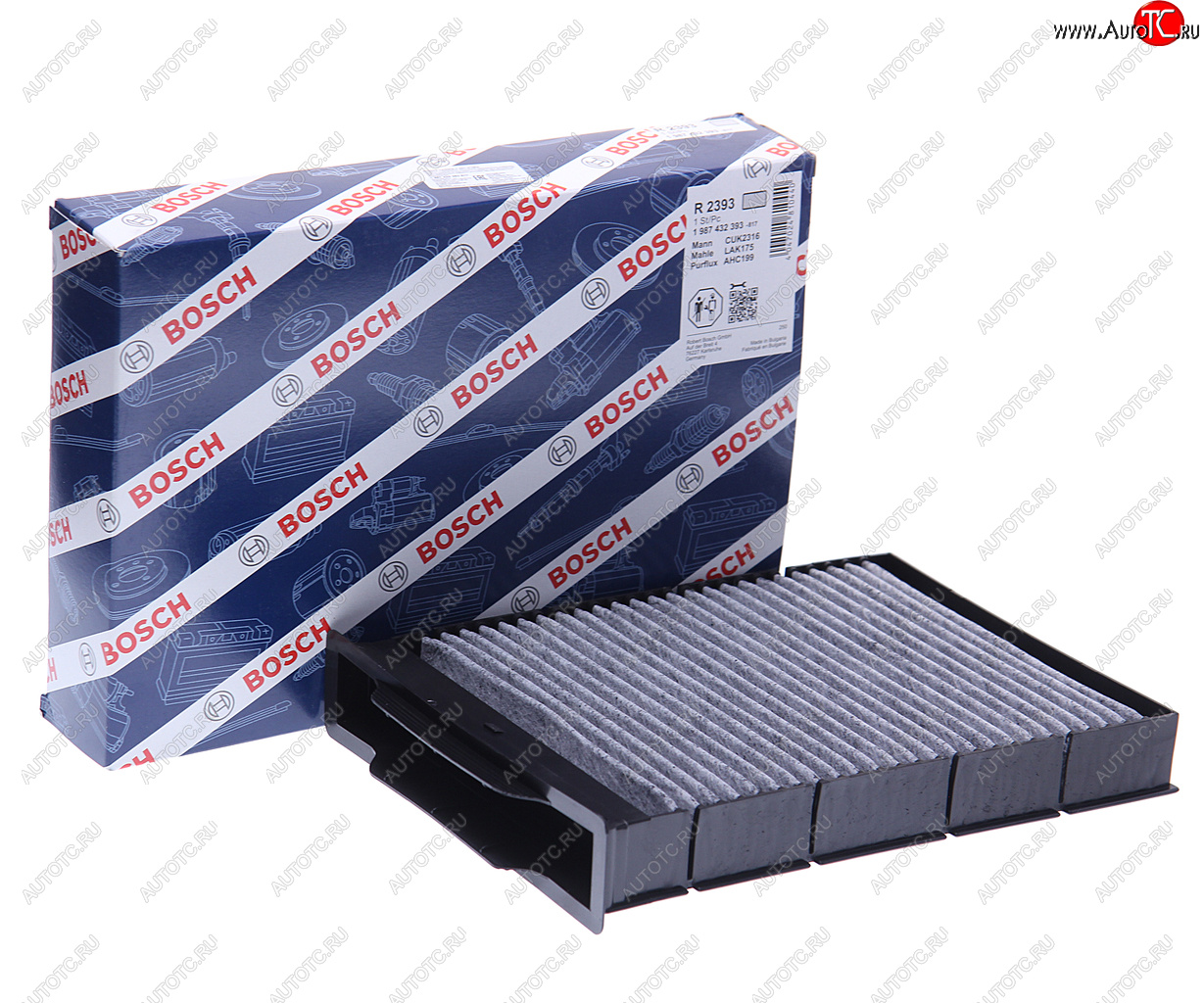 1 089 р. Фильтр воздушный салона RENAULT Megane угольный BOSCH BOSCH 1987432393 BOSCH 1987432393  с доставкой в г. Воронеж