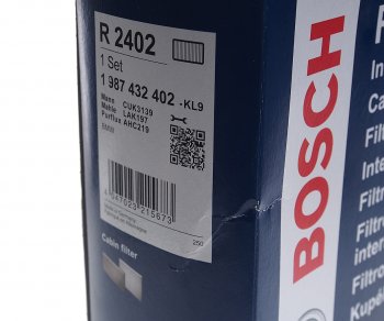 2 089 р. Фильтр воздушный салона BMW 5 (E60,E63) угольный BOSCH BOSCH 1987432402  с доставкой в г. Воронеж. Увеличить фотографию 2