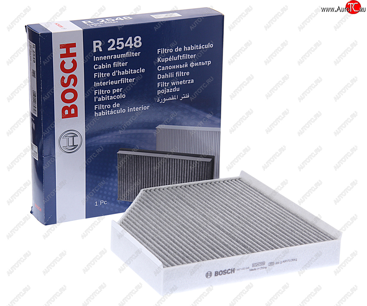 1 969 р. Фильтр воздушный салона AUDI A6,A7,A8 (11-) угольный BOSCH BOSCH 1987432548  с доставкой в г. Воронеж
