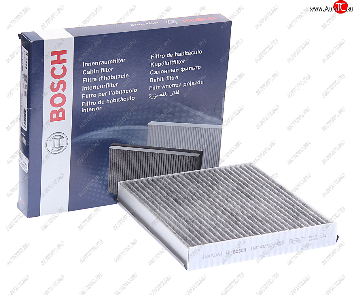 1 779 р. Фильтр воздушный салона JAGUAR XJ,XF (08-) угольный BOSCH BOSCH 1987432568  с доставкой в г. Воронеж