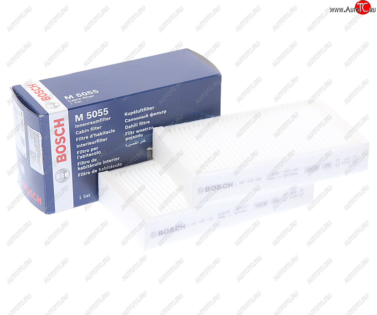 1 769 р. Фильтр воздушный салона BMW X3 (F25),X4 (F26) комплект (2шт.) BOSCH BOSCH 1987435055  с доставкой в г. Воронеж