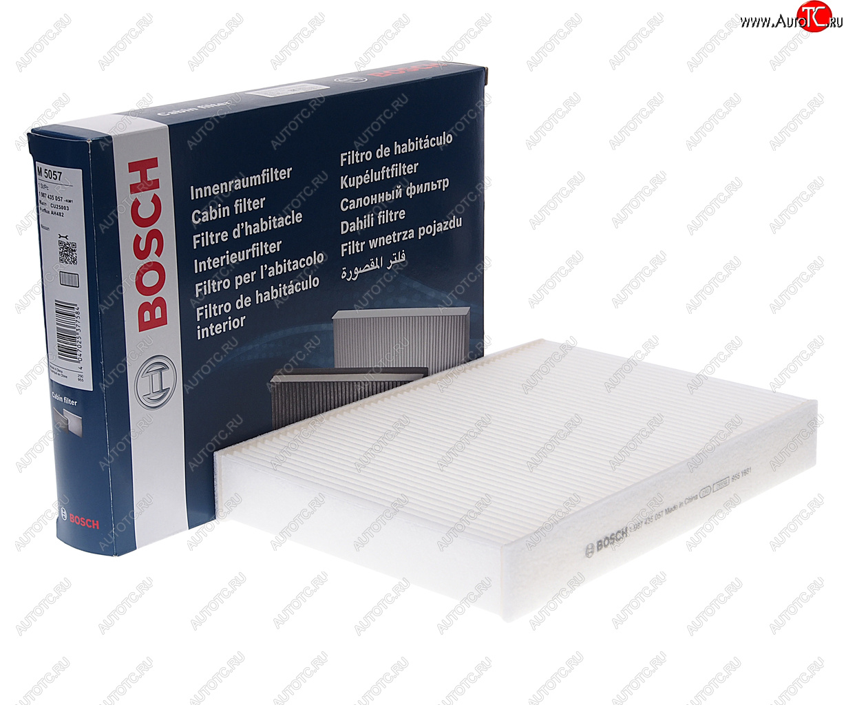 1 059 р. Фильтр воздушный салона NISSAN Qashqai (13-) BOSCH BOSCH 1987435057 BOSCH 1987435057  с доставкой в г. Воронеж