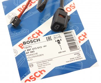 759 р. Датчик износа тормозных колодок AUDI Q7 VW Touareg передний BOSCH BOSCH 1987473012  с доставкой в г. Воронеж. Увеличить фотографию 2