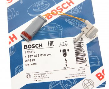 399 р. Датчик износа тормозных колодок MERCEDES E (W211) передний BOSCH BOSCH 1987473019  с доставкой в г. Воронеж. Увеличить фотографию 2