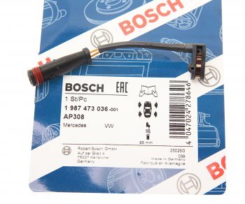 399 р. Датчик износа тормозных колодок VW Crafter задний BOSCH BOSCH 1987473036  с доставкой в г. Воронеж. Увеличить фотографию 2