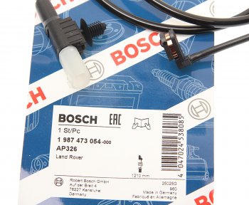 879 р. Датчик износа тормозных колодок LAND ROVER Range Rover Sport передний (1шт.) BOSCH BOSCH 1987473054  с доставкой в г. Воронеж. Увеличить фотографию 2