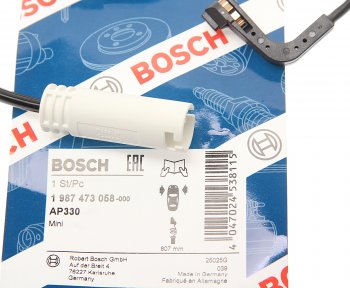 1 089 р. Датчик износа тормозных колодок MINI Cooper (06-) передний BOSCH BOSCH 1987473058  с доставкой в г. Воронеж. Увеличить фотографию 2