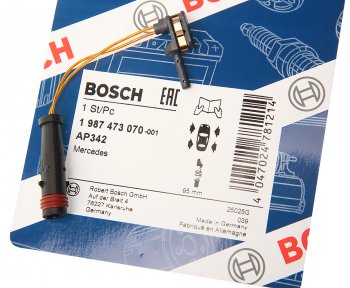 419 р. Датчик износа тормозных колодок MERCEDES C (W203) (00-06) переднийзадний BOSCH BOSCH 1987473070  с доставкой в г. Воронеж. Увеличить фотографию 2