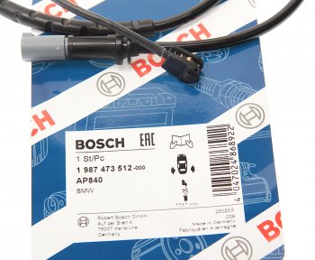 1 139 р. Датчик износа тормозных колодок BMW X5 (E70),X6 (E71) задний BOSCH BOSCH 1987473512  с доставкой в г. Воронеж. Увеличить фотографию 2