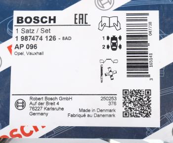 659 р. Комплект OPEL Omega A (89-94) монтажный колодок тормозных передних BOSCH BOSCH 1987474126 BOSCH 1987474126  с доставкой в г. Воронеж. Увеличить фотографию 2