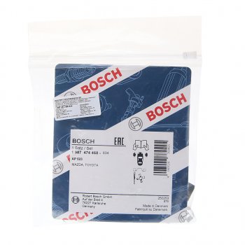 2 599 р. Комплект TOYOTA Auris (06-13) монтажный колодок тормозных передних BOSCH BOSCH 1987474468 BOSCH 1987474468  с доставкой в г. Воронеж. Увеличить фотографию 2