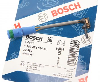 399 р. Датчик износа тормозных колодок MERCEDES S (W222) (13-) передний BOSCH BOSCH 1987474554  с доставкой в г. Воронеж. Увеличить фотографию 2