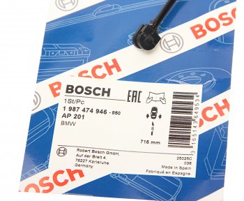 699 р. Датчик износа тормозных колодок BMW X5 (E53) задний (1шт.) BOSCH BOSCH 1987474946  с доставкой в г. Воронеж. Увеличить фотографию 2