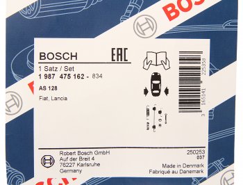 979 р. Ремкомплект RENAULT Logan,Sandero,Symbol колодок тормозных задних BOSCH BOSCH 1987475162  с доставкой в г. Воронеж. Увеличить фотографию 2