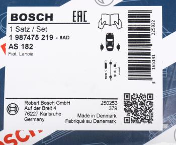879 р. Комплект FIAT Punto (94-99) монтажный колодок тормозных задних BOSCH BOSCH 1987475219  с доставкой в г. Воронеж. Увеличить фотографию 2