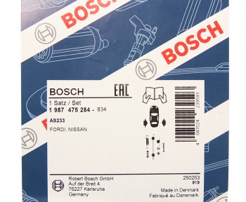689 р. Ремкомплект FORD Transit (00-) колодок тормозных задних BOSCH BOSCH 1987475284  с доставкой в г. Воронеж. Увеличить фотографию 2