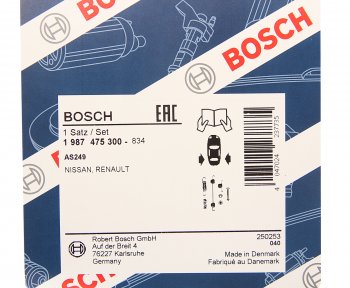 1 029 р. Ремкомплект NISSAN Micra (02-10) колодок тормозных задних BOSCH BOSCH 1987475300 BOSCH 1987475300  с доставкой в г. Воронеж. Увеличить фотографию 2