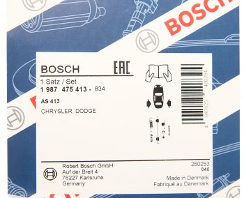 1 389 р. Ремкомплект CHRYSLER Voyager DODGE Caravan стояночного тормоза BOSCH BOSCH 1987475413 BOSCH 1987475413  с доставкой в г. Воронеж. Увеличить фотографию 2