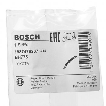 1 079 р. Шланг тормозной TOYOTA Corolla (02-06) задний левыйправый BOSCH BOSCH 1987476207  с доставкой в г. Воронеж. Увеличить фотографию 3