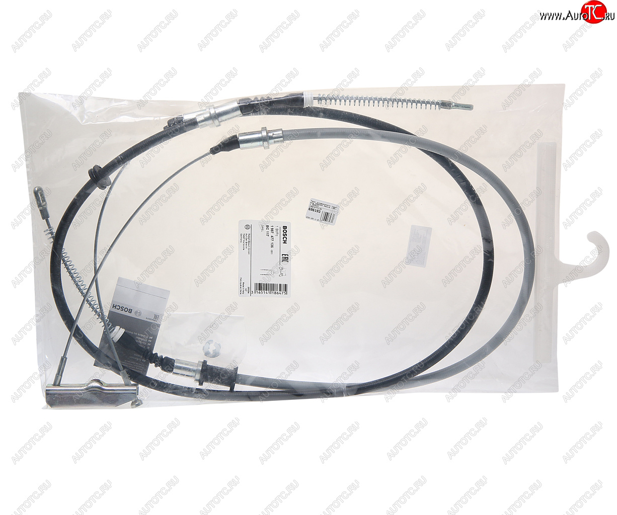 2 149 р. Трос стояночного тормоза DAEWOO Nexia (99-) BOSCH BOSCH 1987477136  с доставкой в г. Воронеж
