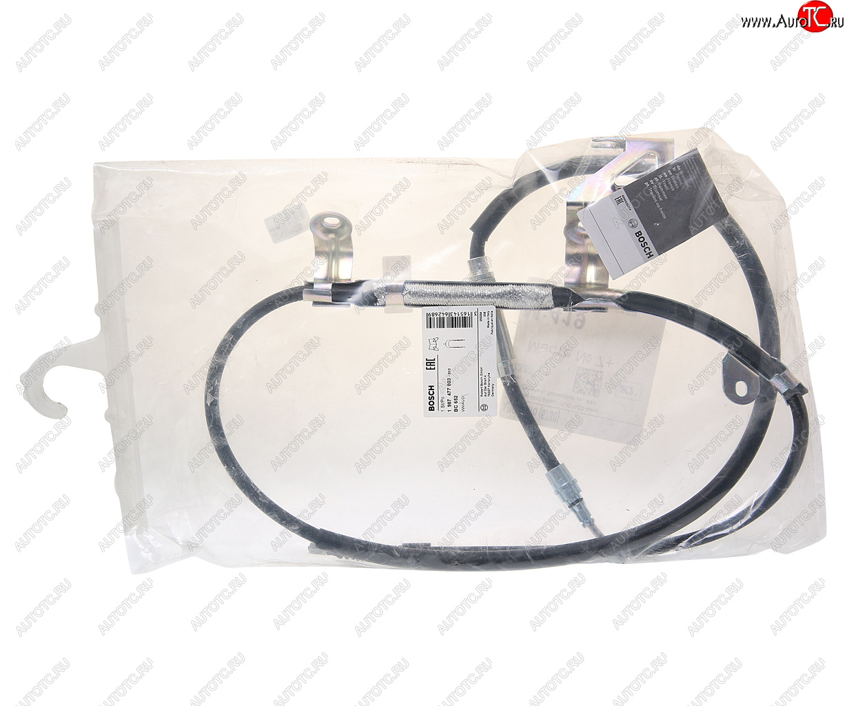 3 499 р. Трос стояночного тормоза VW Passat (96-) левый BOSCH BOSCH 1987477803 BOSCH 1987477803  с доставкой в г. Воронеж