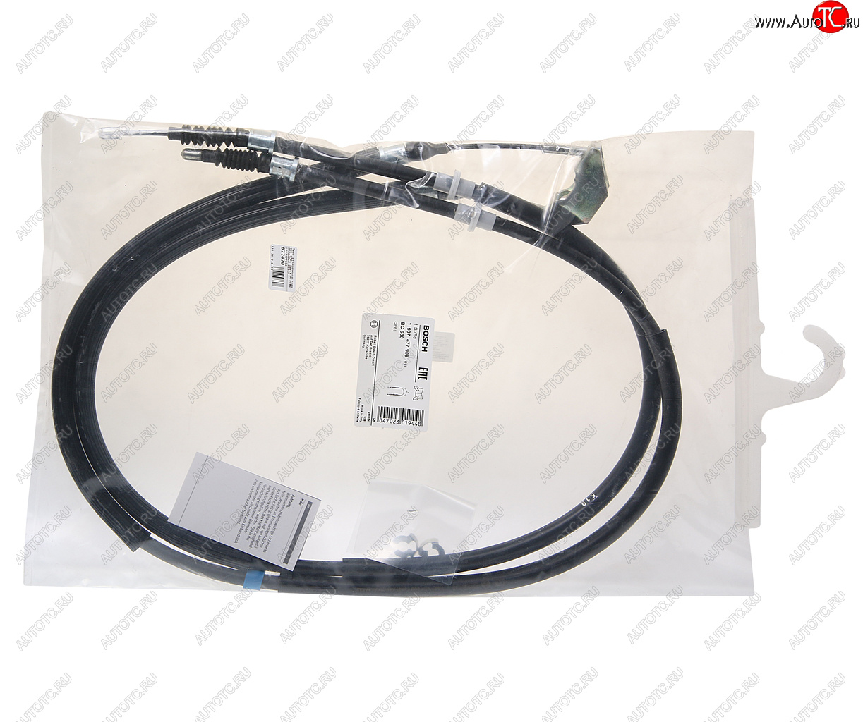 2 789 р. Трос стояночного тормоза OPEL Astra H левыйправый BOSCH BOSCH 1987477908  с доставкой в г. Воронеж