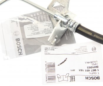 2 169 р. Шланг тормозной OPEL Astra (04-) задний BOSCH BOSCH 1987481161 BOSCH 1987481161  с доставкой в г. Воронеж. Увеличить фотографию 2
