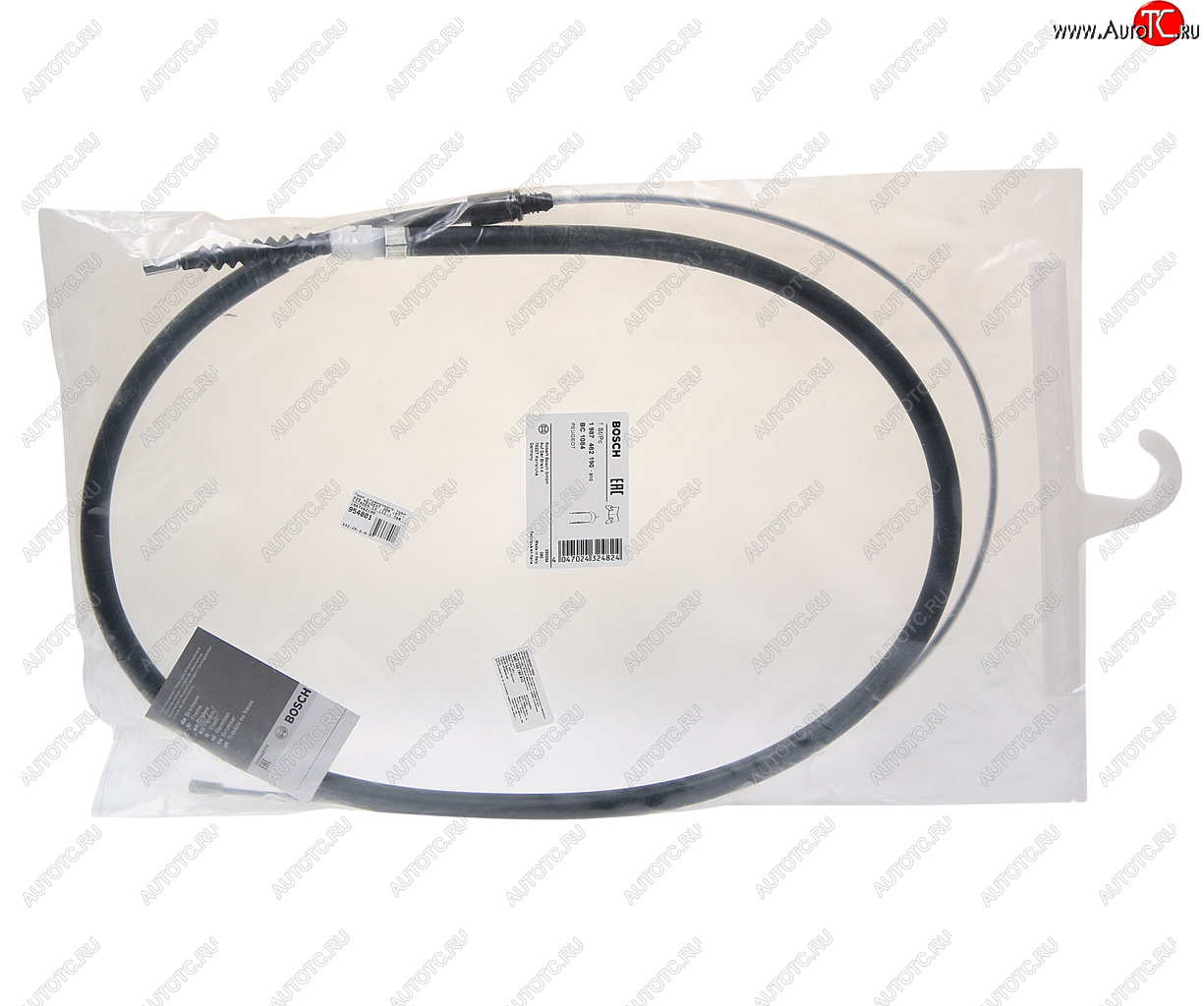 2 149 р. Трос стояночного тормоза PEUGEOT 308 (07-) CITROEN C4 (11-) левый BOSCH BOSCH 1987482190  с доставкой в г. Воронеж