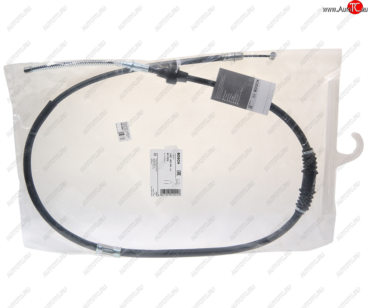 2 459 р. Трос стояночного тормоза MITSUBISHI Lancer (1.31.62.0) правый 1525мм BOSCH BOSCH 1987482534  с доставкой в г. Воронеж