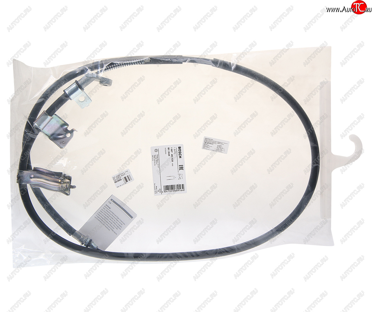 3 279 р. Трос стояночного тормоза NISSAN X-Trail (T31) правый BOSCH BOSCH 1987482628  с доставкой в г. Воронеж