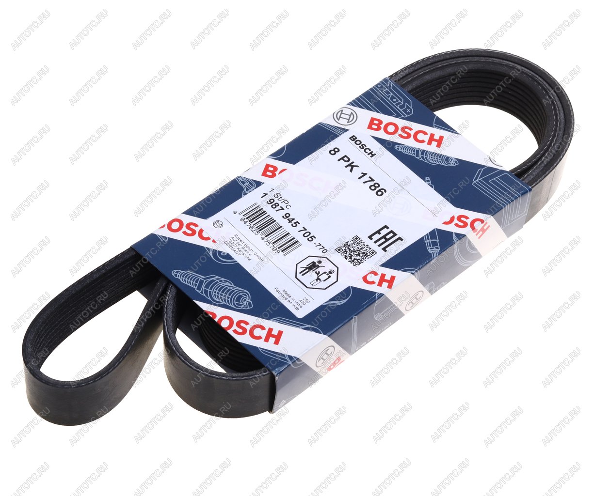 2 389 р. Ремень приводной поликлиновой 8PK1786 BMW X3 (F25) BOSCH BOSCH 1987945705  с доставкой в г. Воронеж