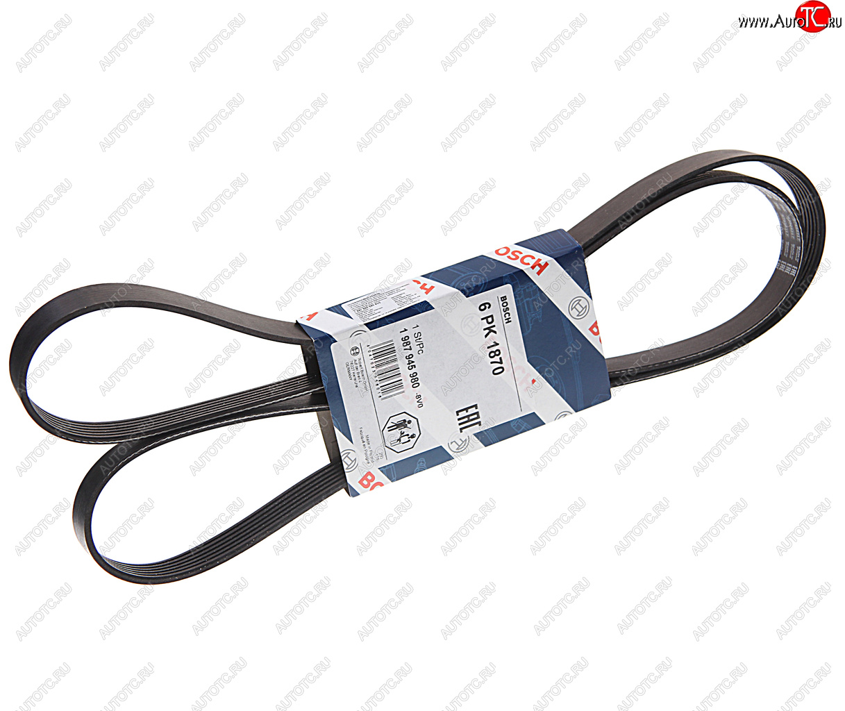 1 019 р. Ремень приводной поликлиновой 6PK1870 BOSCH BOSCH 1987945980  с доставкой в г. Воронеж