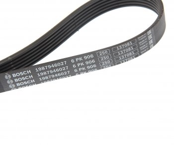 969 р. Ремень приводной поликлиновой 6PK906 BOSCH BOSCH 1987946027 BOSCH 1987946027  с доставкой в г. Воронеж. Увеличить фотографию 2