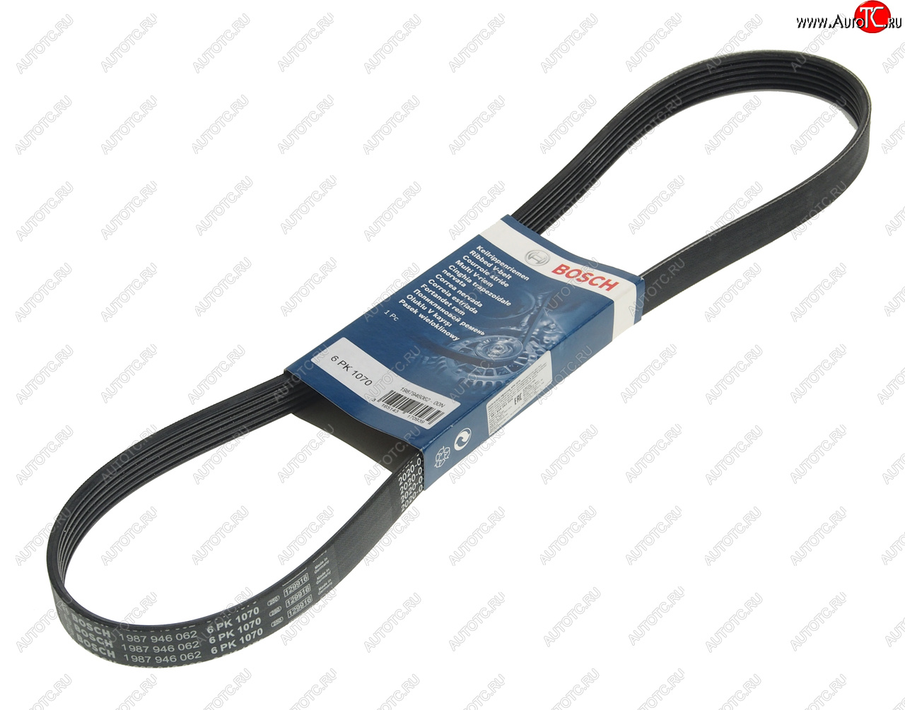 799 р. Ремень приводной поликлиновой 6PK1070 BOSCH BOSCH 1987946062 BOSCH 1987946062  с доставкой в г. Воронеж