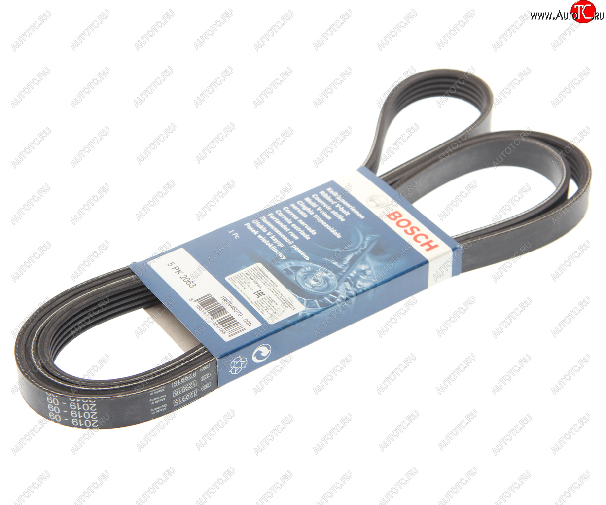 1 569 р. Ремень приводной поликлиновой 5PK2063 BOSCH BOSCH 1987946079  с доставкой в г. Воронеж