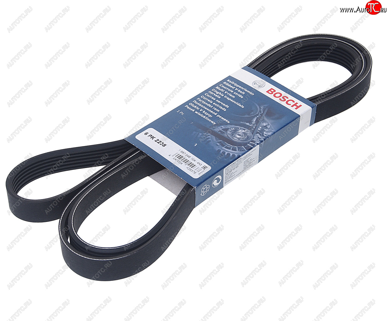 1 389 р. Ремень приводной поликлиновой 6PK2238 MERCEDES E (W211) BOSCH BOSCH 1987946104  с доставкой в г. Воронеж