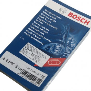 799 р. Ремень приводной поликлиновой 4PK819 BOSCH BOSCH 1987946107  с доставкой в г. Воронеж. Увеличить фотографию 2