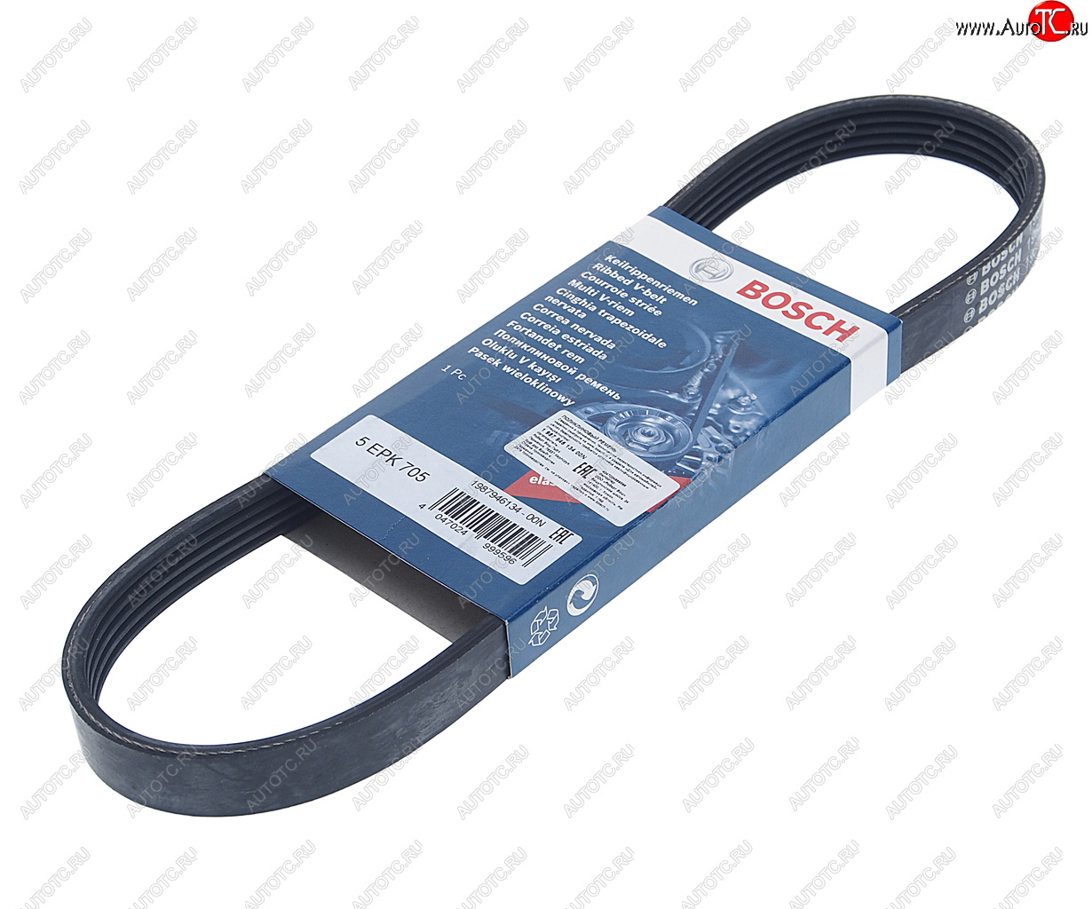 1 149 р. Ремень приводной поликлиновой 5PK705 VOLVO S40 (04-) BOSCH BOSCH 1987946134 BOSCH 1987946134  с доставкой в г. Воронеж