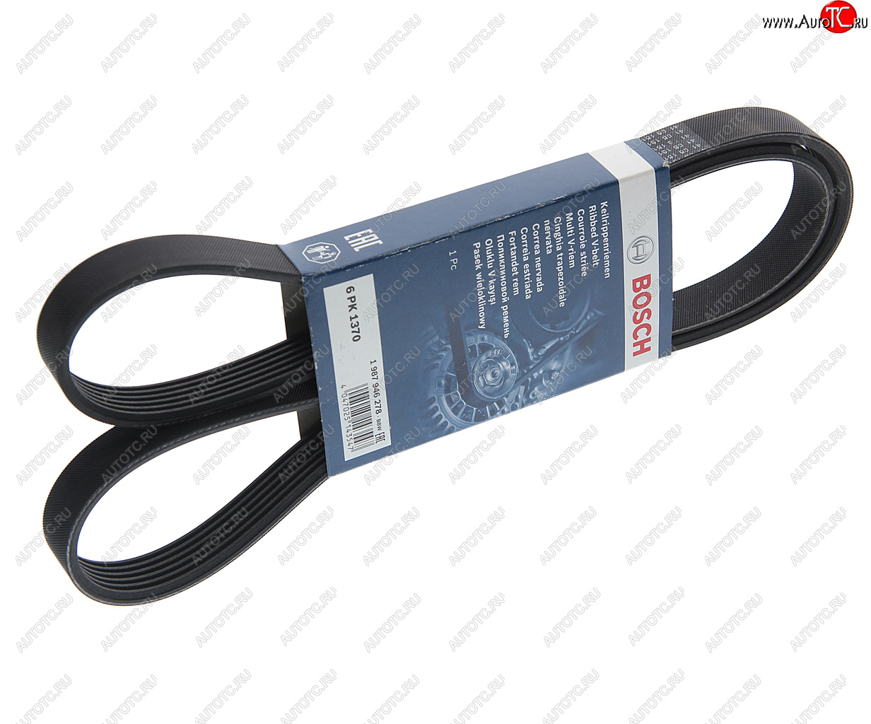 1 529 р. Ремень ГАЗ-3110,3302 генератора ЗМЗ-406,409.10 с ГУР 6PK1370 BOSCH BOSCH 1987946278  с доставкой в г. Воронеж