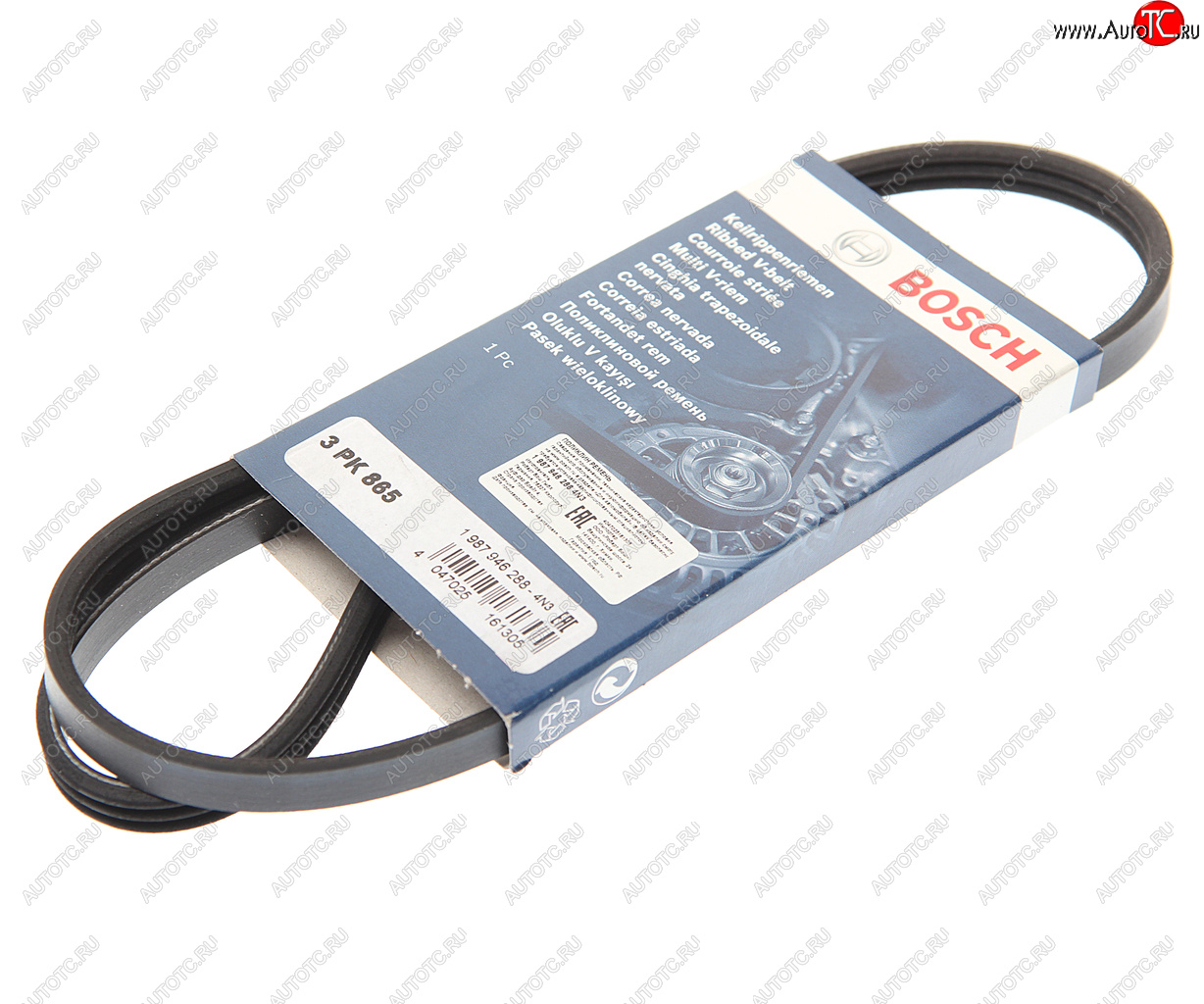 569 р. Ремень приводной поликлиновой 3PK865 BOSCH BOSCH 1987946288  с доставкой в г. Воронеж