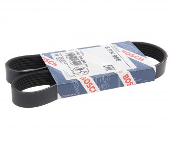 849 р. Ремень приводной поликлиновой 6PK955 HYUNDAI Elantra (06-),i20,i30 KIA Cerato генератора BOSCH BOSCH 1987946298  с доставкой в г. Воронеж. Увеличить фотографию 1